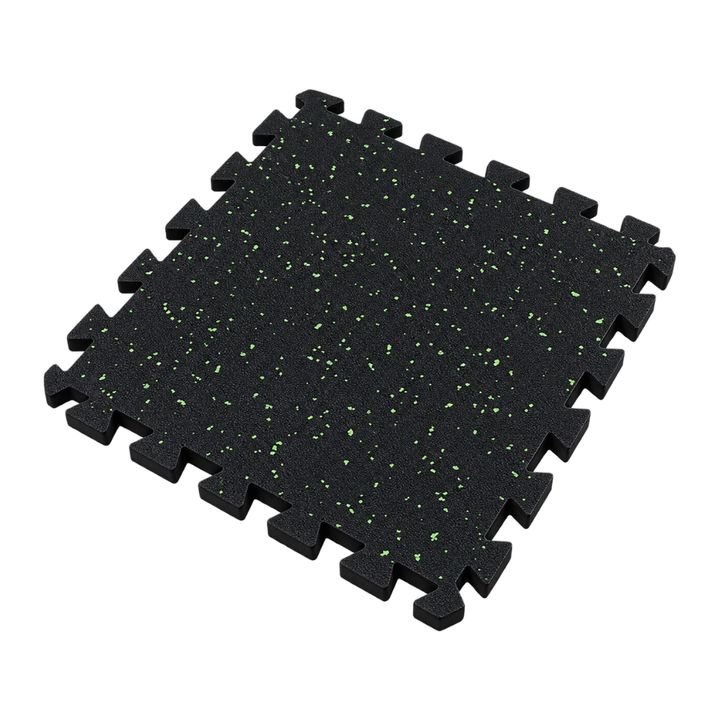Rubber Tile — Green Fleck